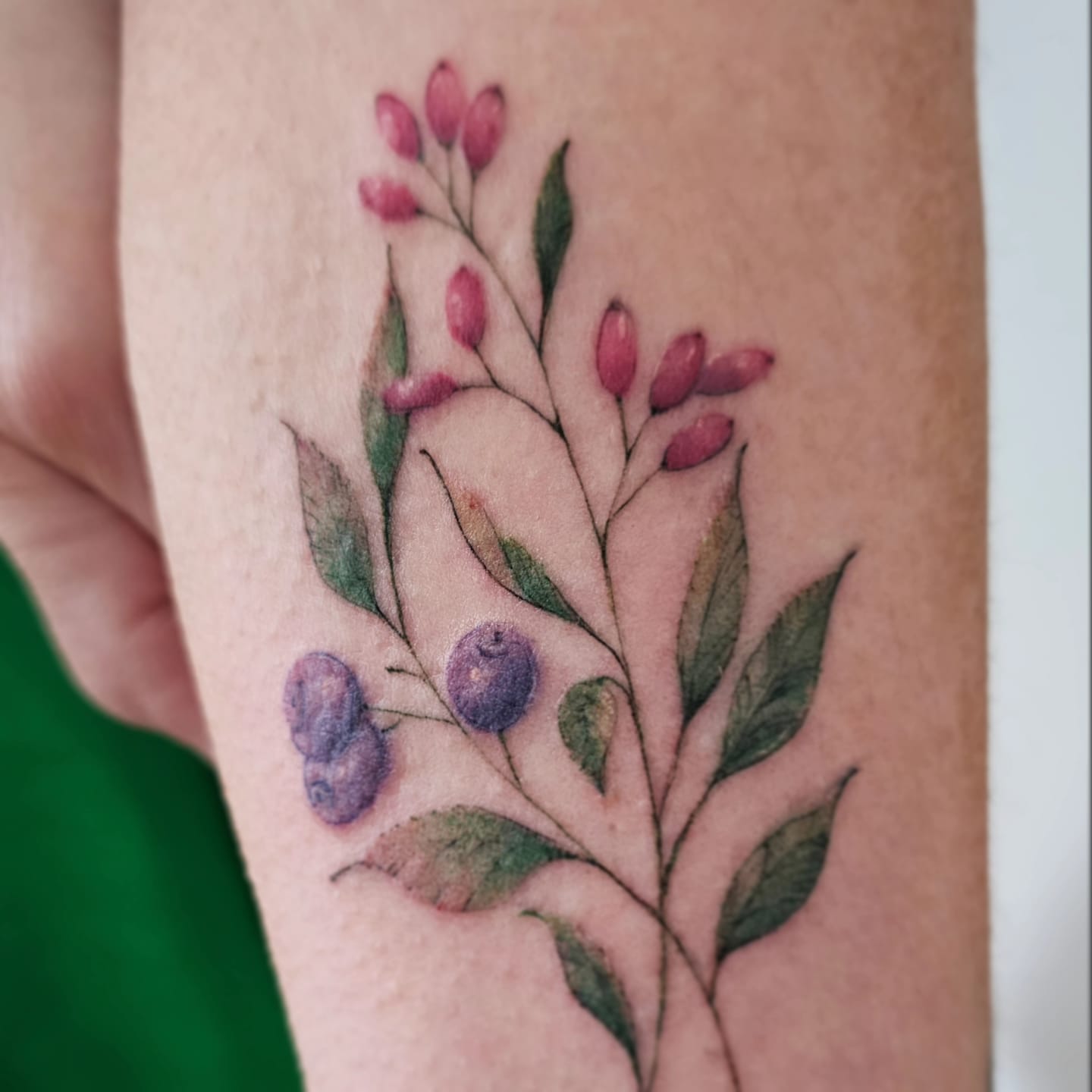 Floral tatoo Edmonton