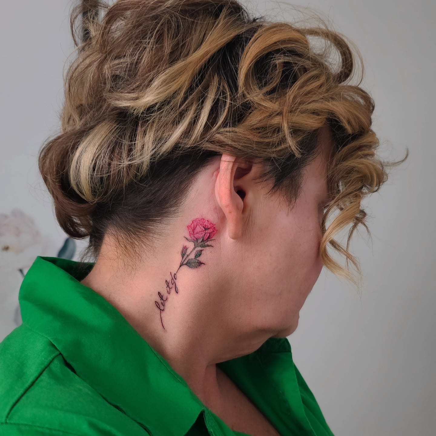 Floral tatoo Edmonton