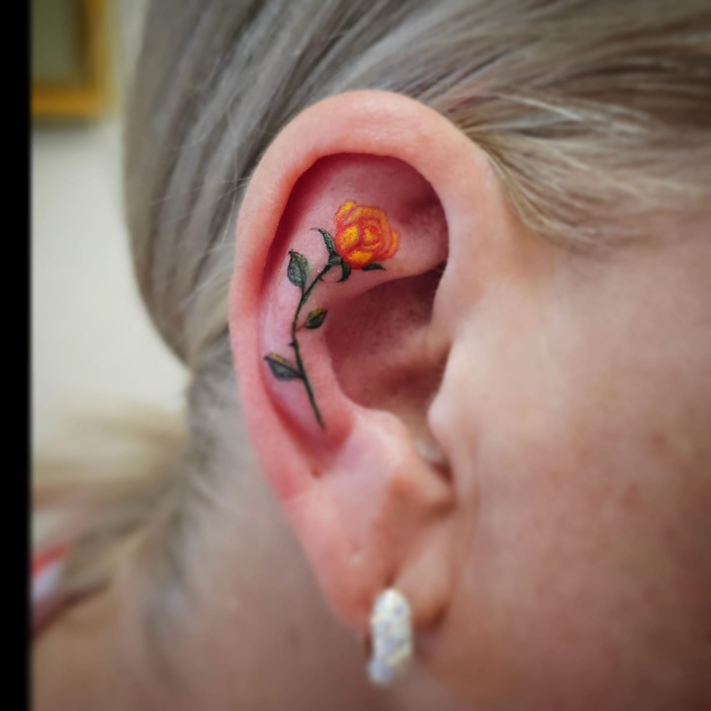 Floral tatoo Edmonton