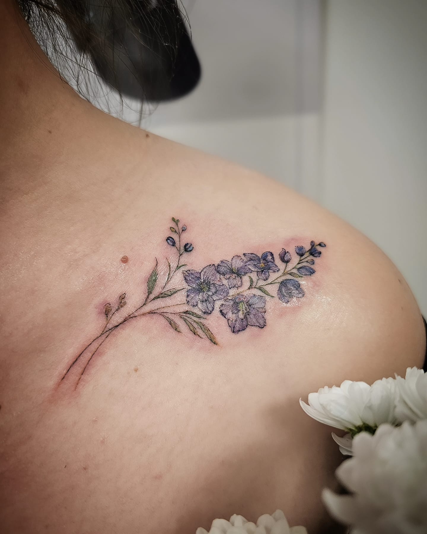 Floral tatoo Edmonton