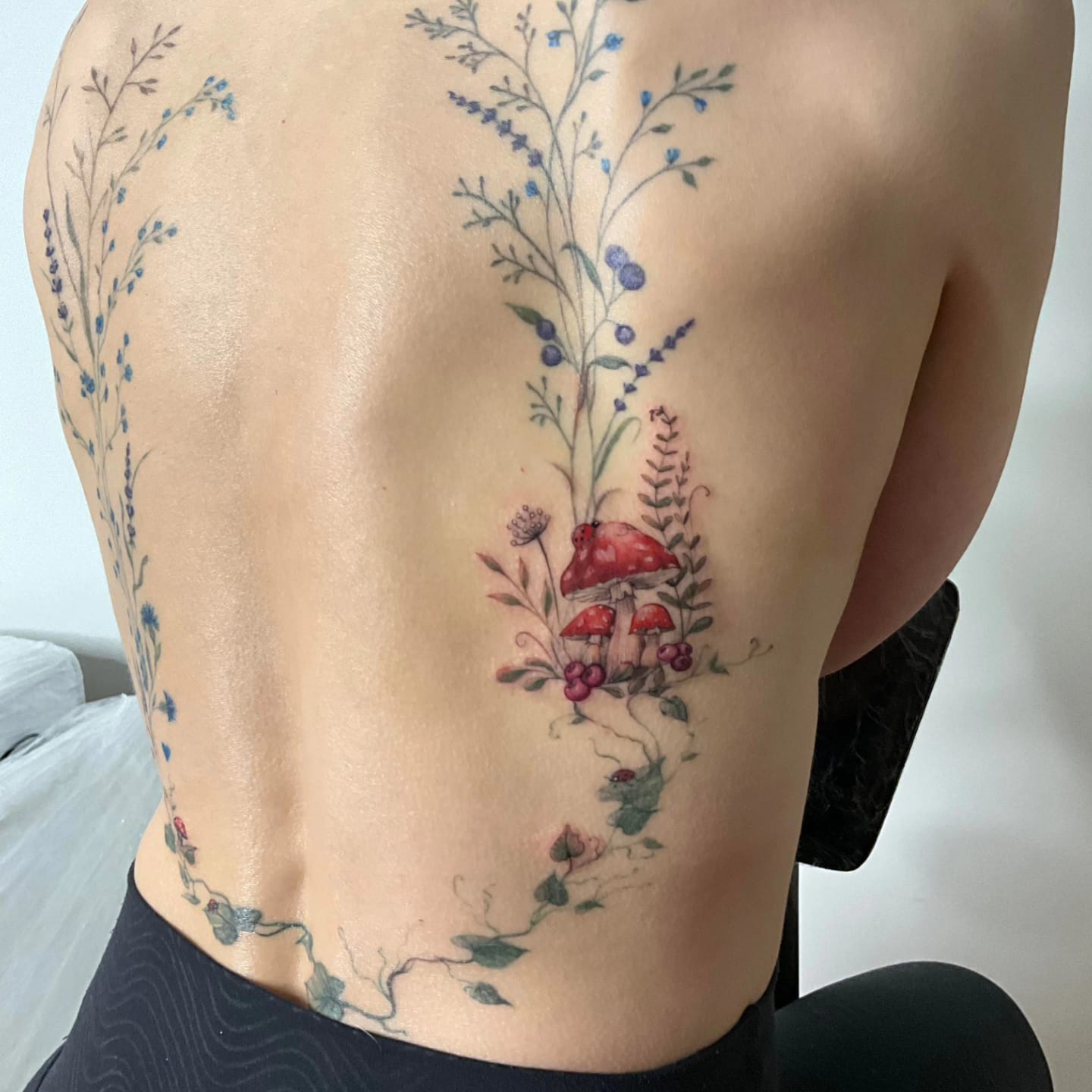 Floral tatoo Edmonton