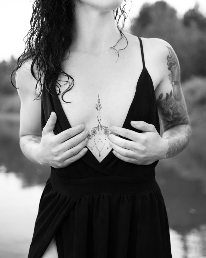 Floral tatoo Edmonton