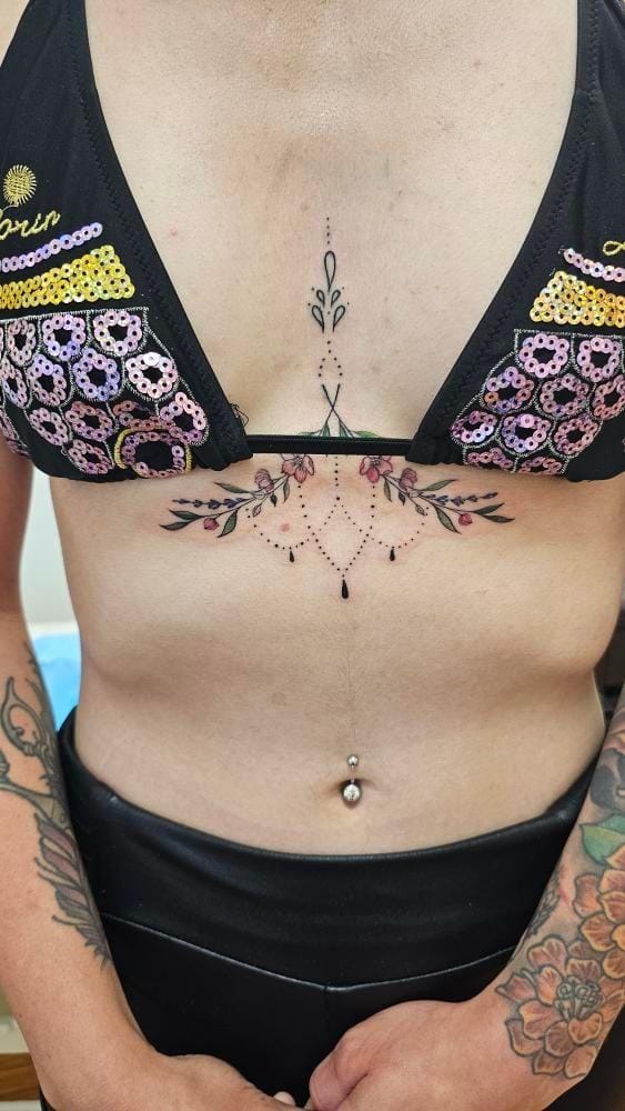 Floral tatoo Edmonton